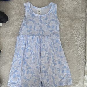 Member's Mark Light Blue and White Floral Tank Dress
